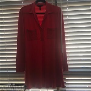 V-neck collared dress